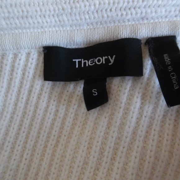 Theory Prosecco One-shoulder Ribbed Fold over Sweater - Picture 15 of 16